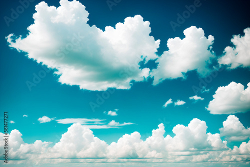 clouds, concept art illustrtion. Generative ai. © Oleg_Yakovlev