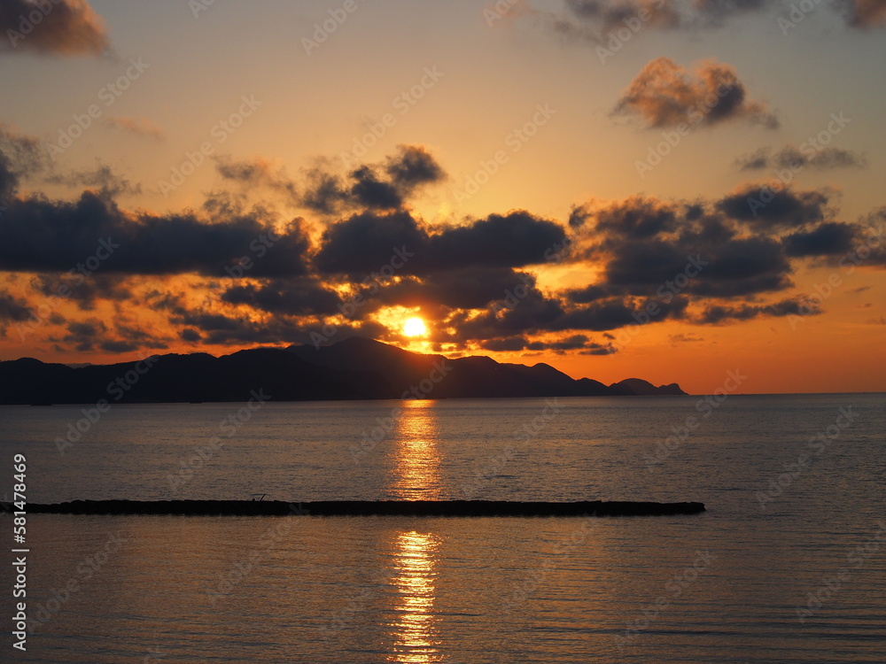 Obraz premium beautiful sunset