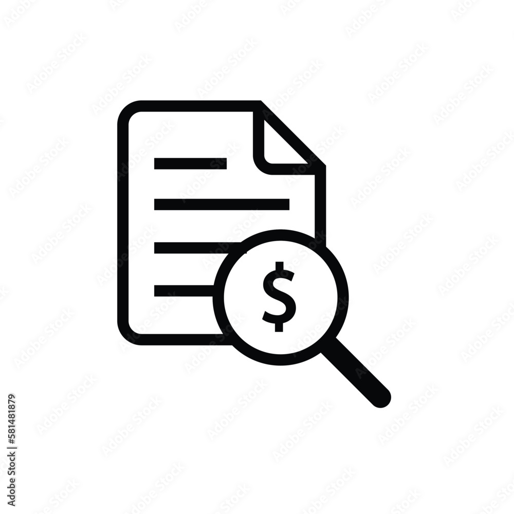 Accounting Invoice Icon Vector Illustration Accounting Invoice Icon Vector Illustration