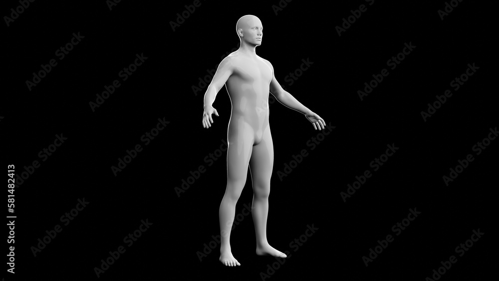 Beautiful young man posing, isolated on black background. 3d illustration (rendering). Plastic shiny mannequin, android, robot. Beautiful young man posing, isolated on black background. 3d illustration (rendering). Plastic shiny mannequin, android, robot.