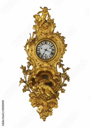 Wall clock pendule en cartel ca. 1740