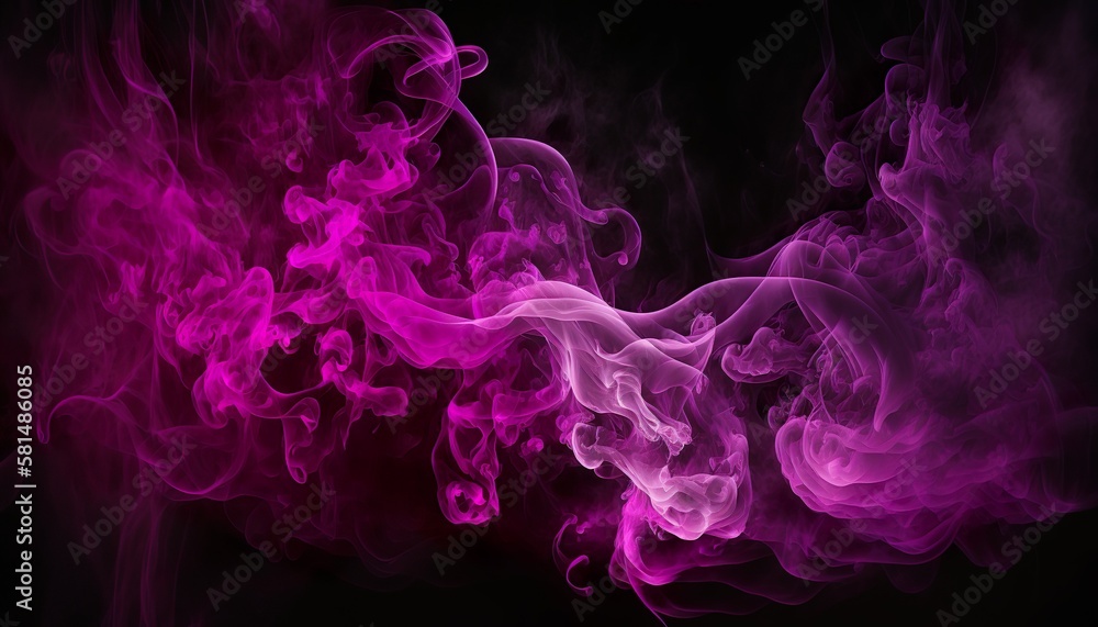Abstract colored smoke on a dark background, smoky vape colored background generative by AI Abstract colored smoke on a dark background, smoky vape colored background generative by AI