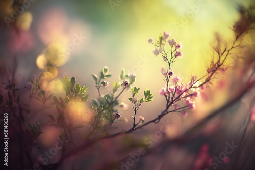 image macro de la nature en fleurs