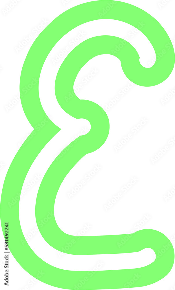 Retro letter E Retro letter E