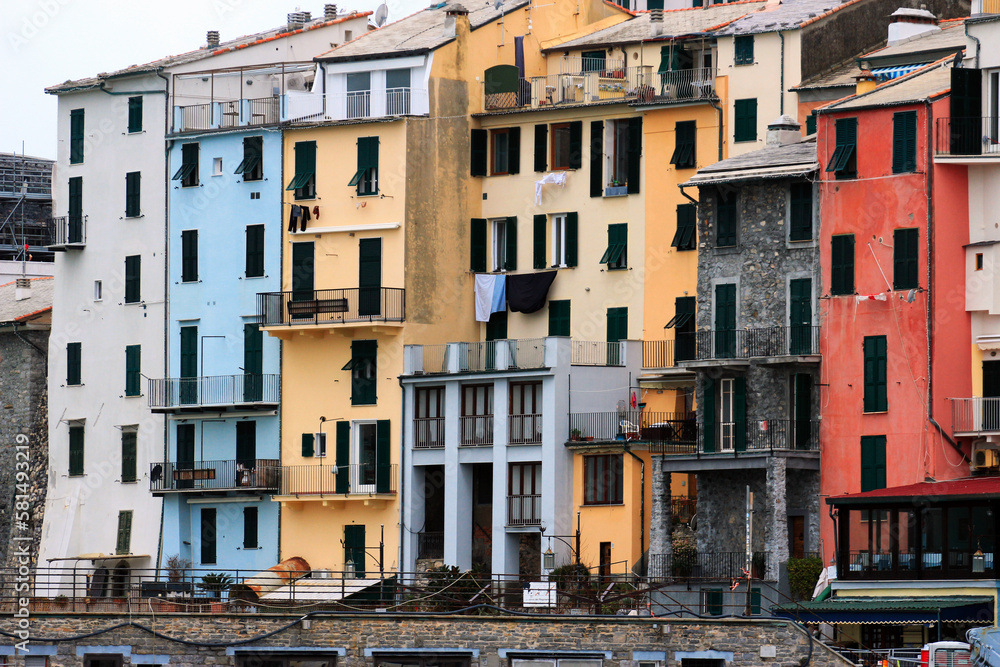 italian houses in Porto Venere, Italy