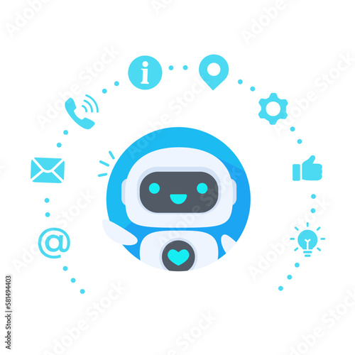 Auto reply system with intelligent robots provide information and help customers with problems
