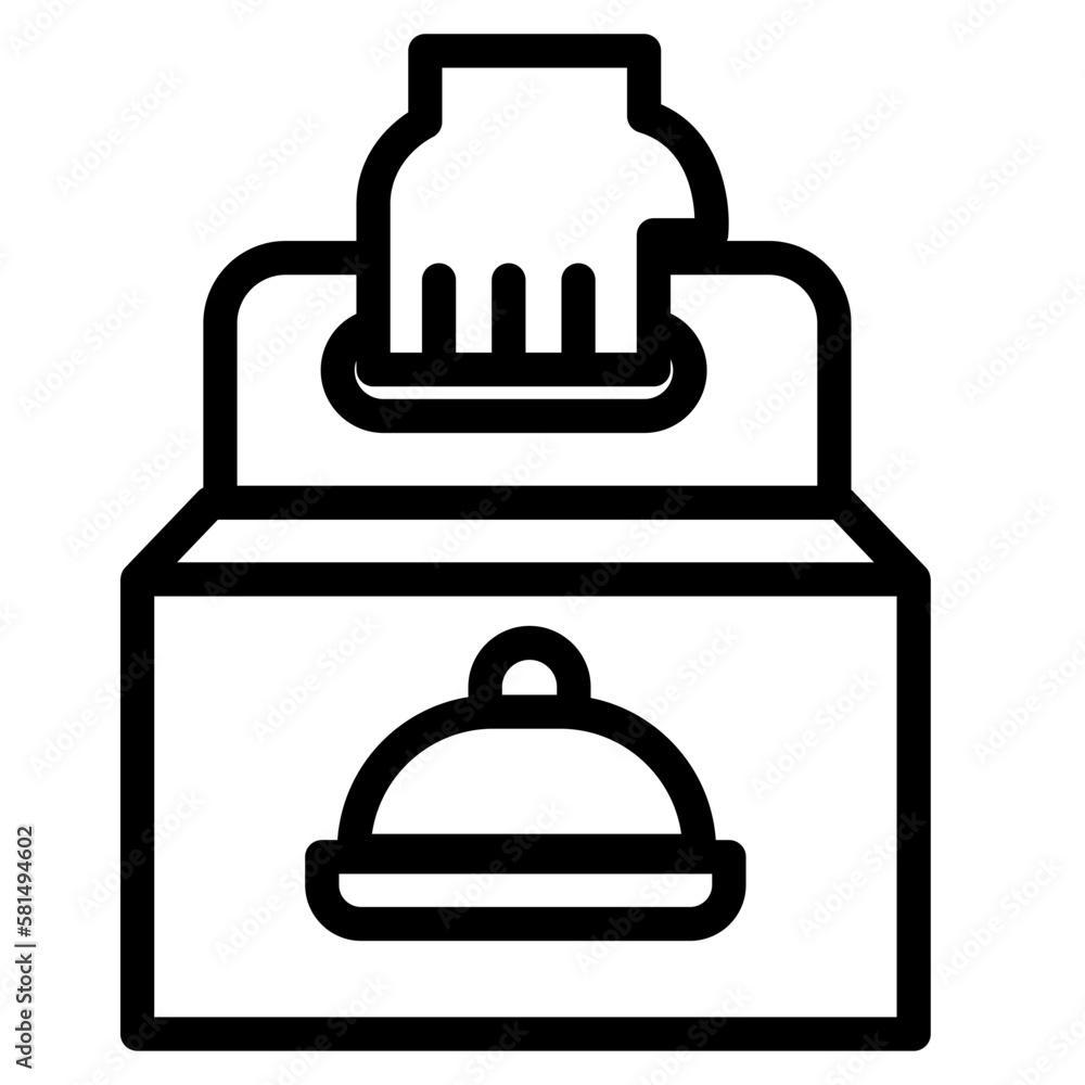 Food Delivery Line Icon Free Food Delivery Line Icon Free