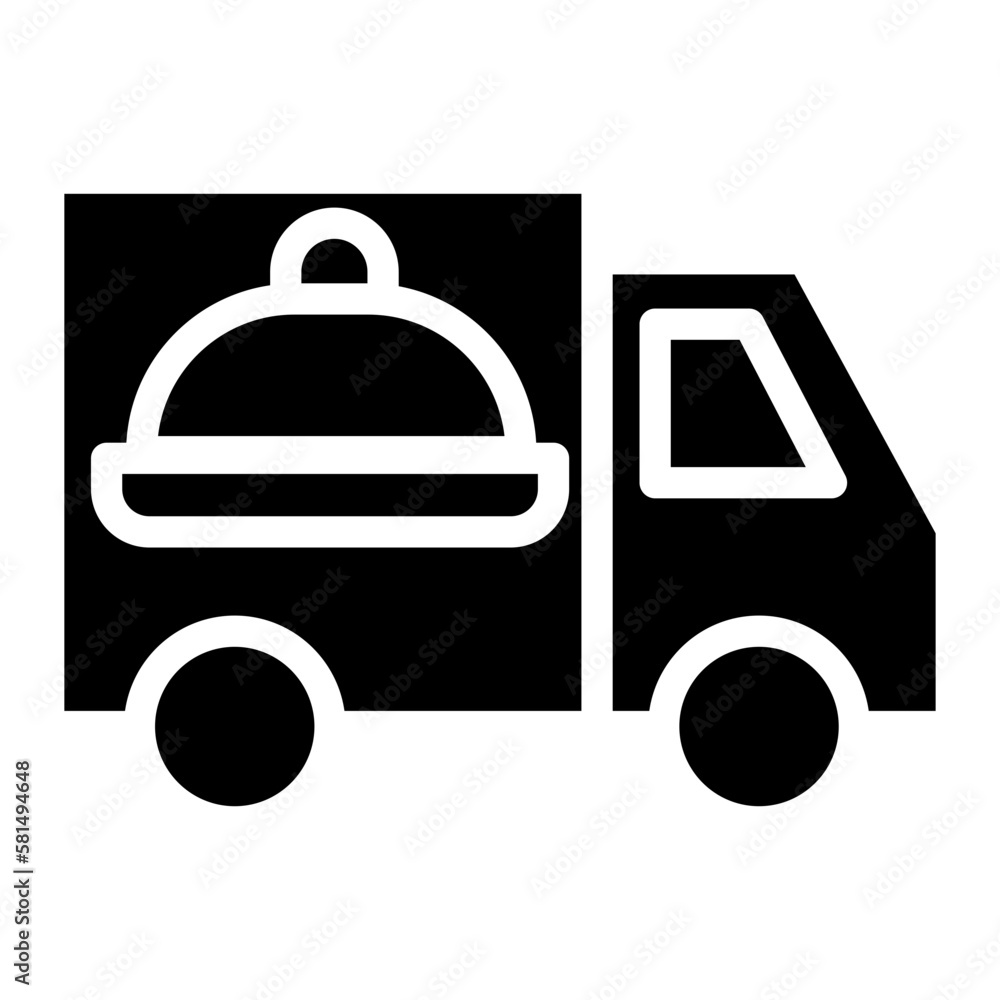 Food Delivery Glyph Icon Free Food Delivery Glyph Icon Free