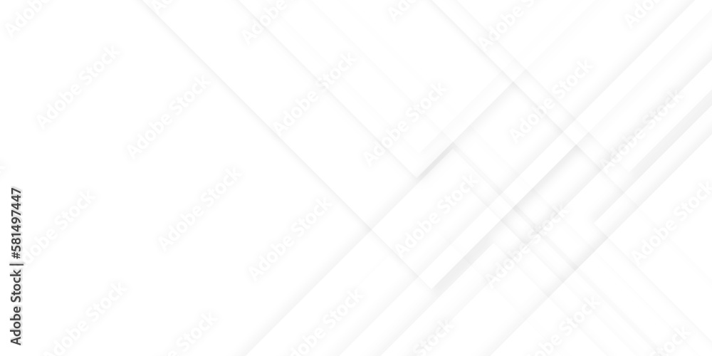 Abstract modern minimalistic white and grey geometric line vector background with layered geometric triangle shapes and white light grey modern seamless business technology concept geometric shapes.	