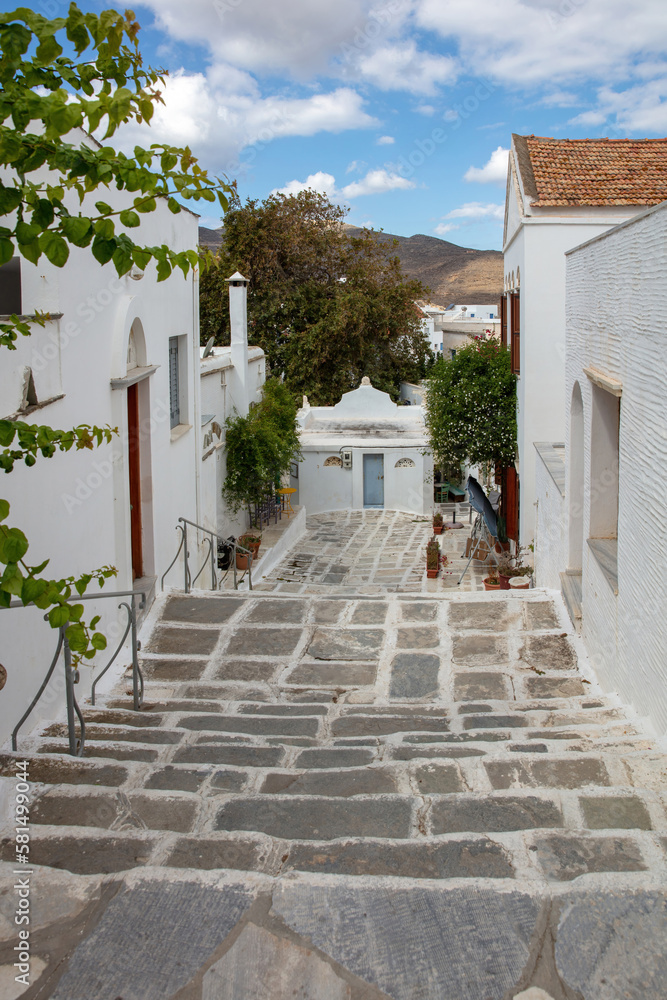 Greece. Tinos island of art, Cycladic architecture at Pyrgos village Greece. Tinos island of art, Cycladic architecture at Pyrgos village