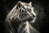 Tiger white. Generative AI