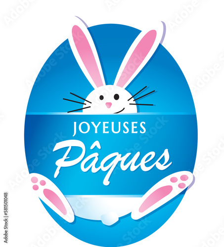 JOYEUSES PAQUES 3 BLEU