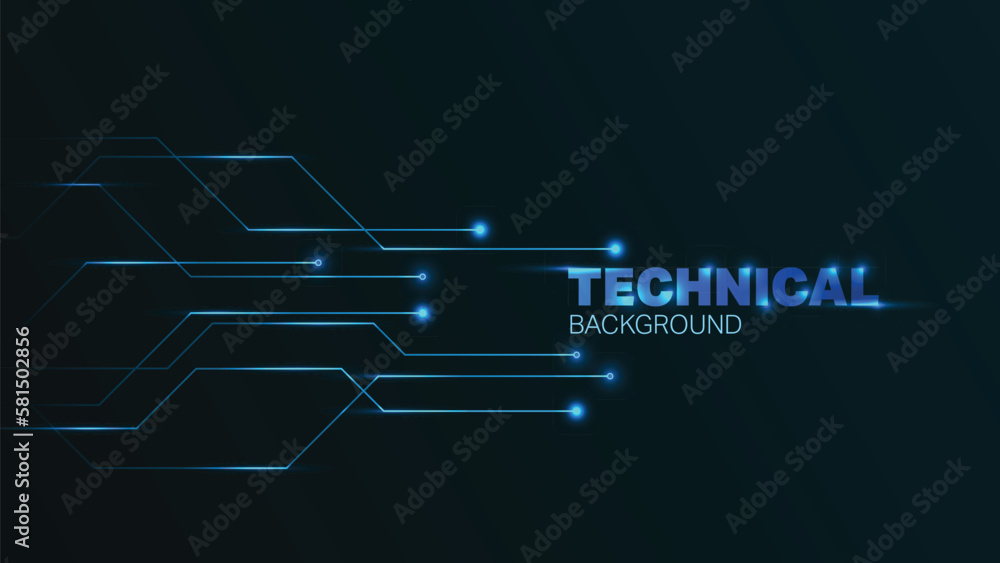 Technical background with lines