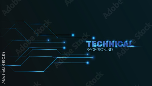 Technical background with lines