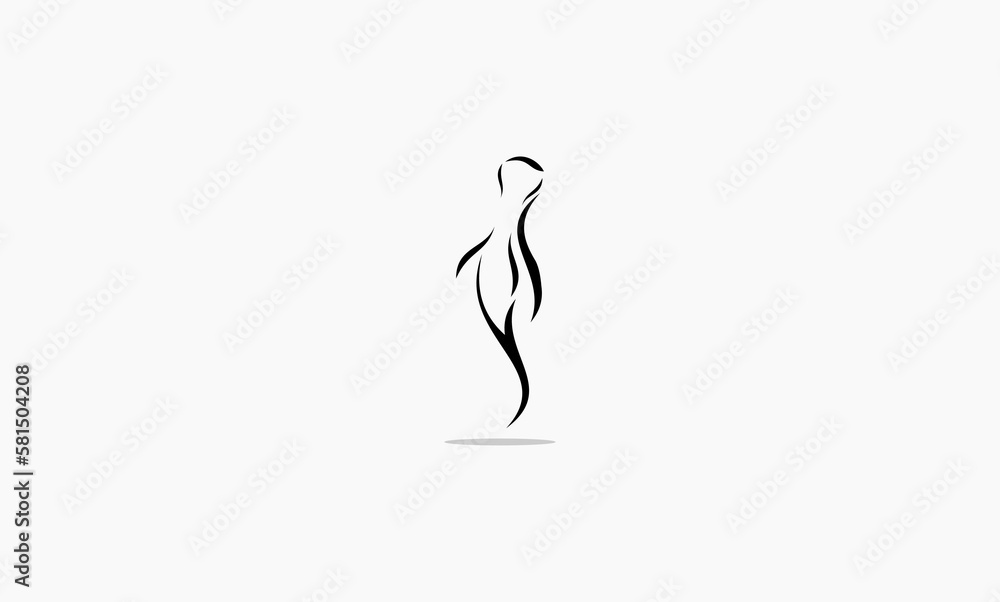 Fototapeta premium abstract sperm icon concept design template logo