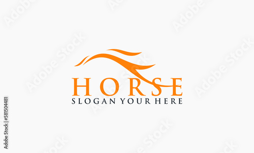 horse concept design company template logo