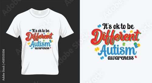 It's ok to be Different Autism awareness Autism Awareness SVG Design 