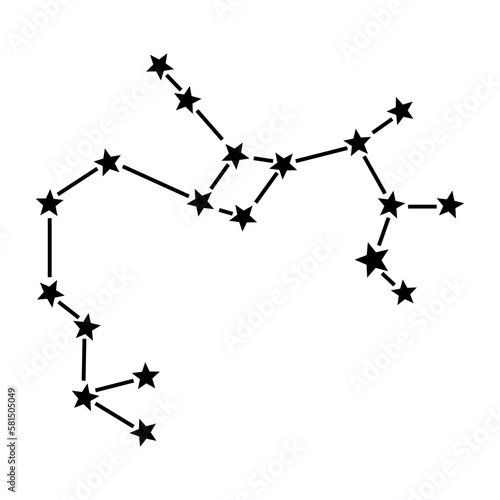 Sagittarius icon, zodiac signs. 