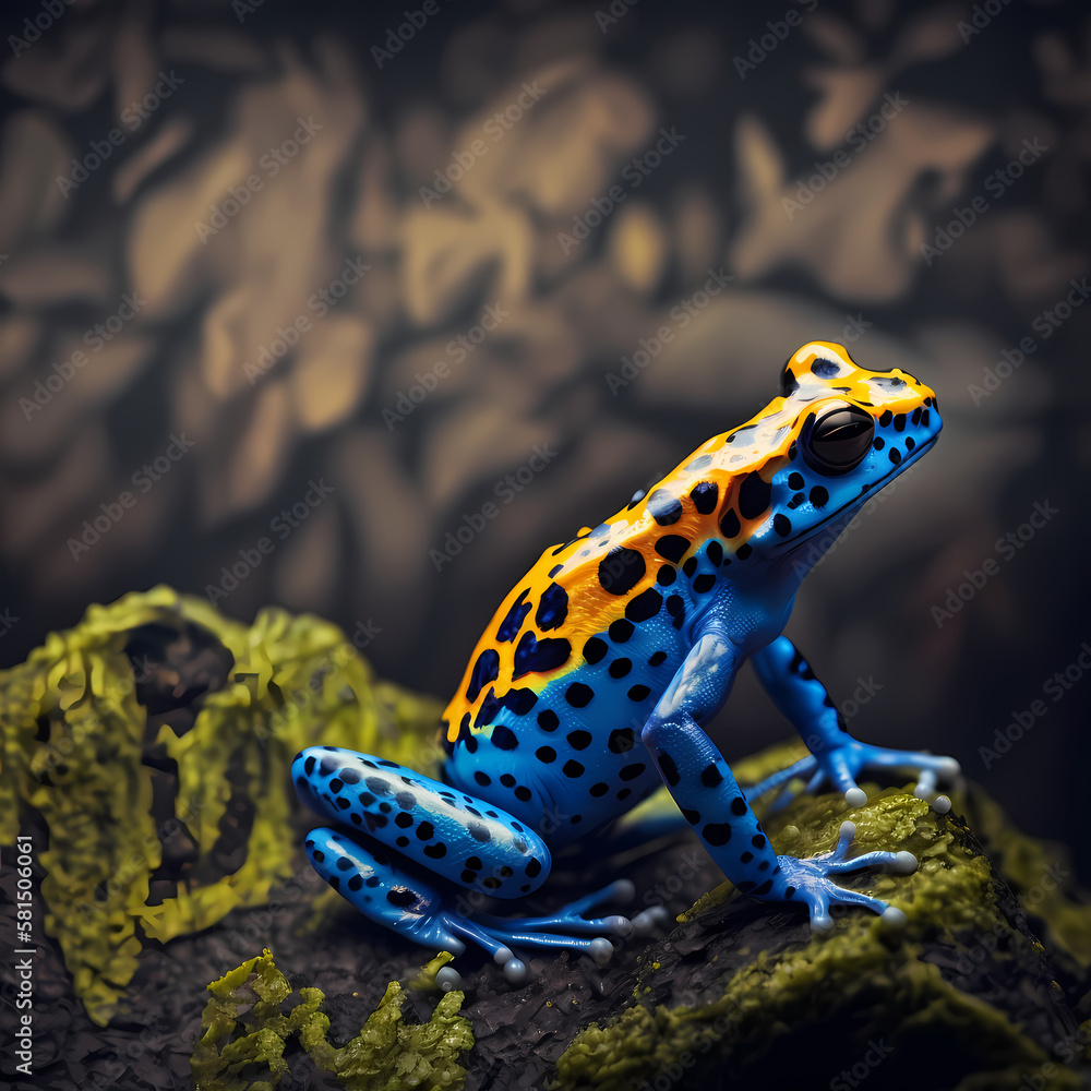 Obraz premium Poison dart frog. Generative AI
