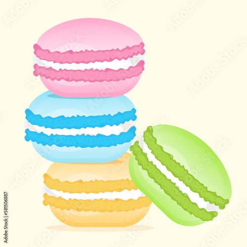 Macarons vector illustration