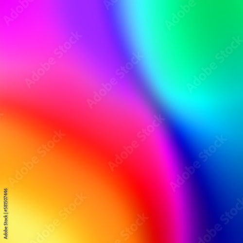 red blue yellow  and pink color  gradient abstract background with soft smooth shiny texture.  