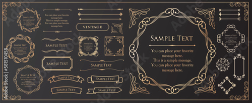 ラグジュアリーなフレームデザインコレクション