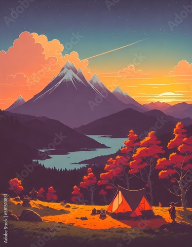 mountain in autumn