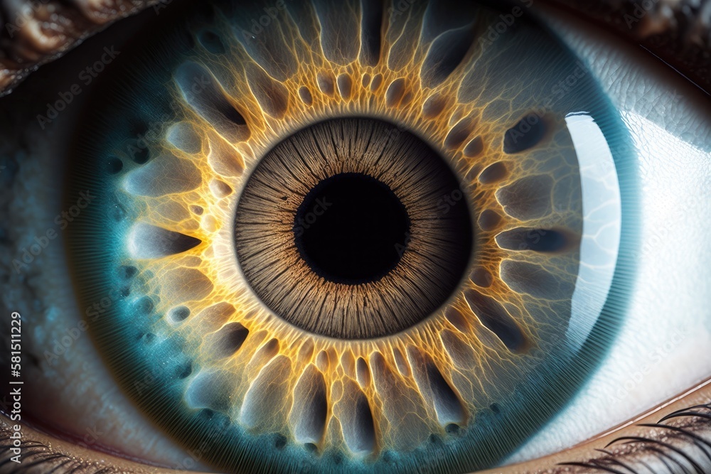 close up of a human eye. Generative AI