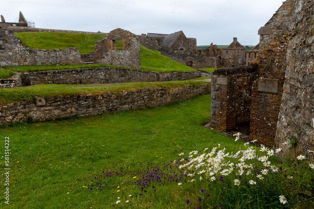 Ruins of ancient castle.  Charles fort  Kinsale Cork county Ireland. Irish castles