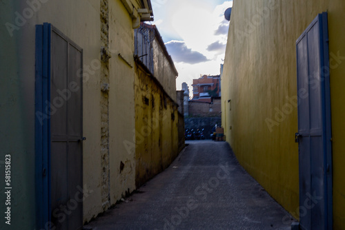 narrow street in old port city © Joe