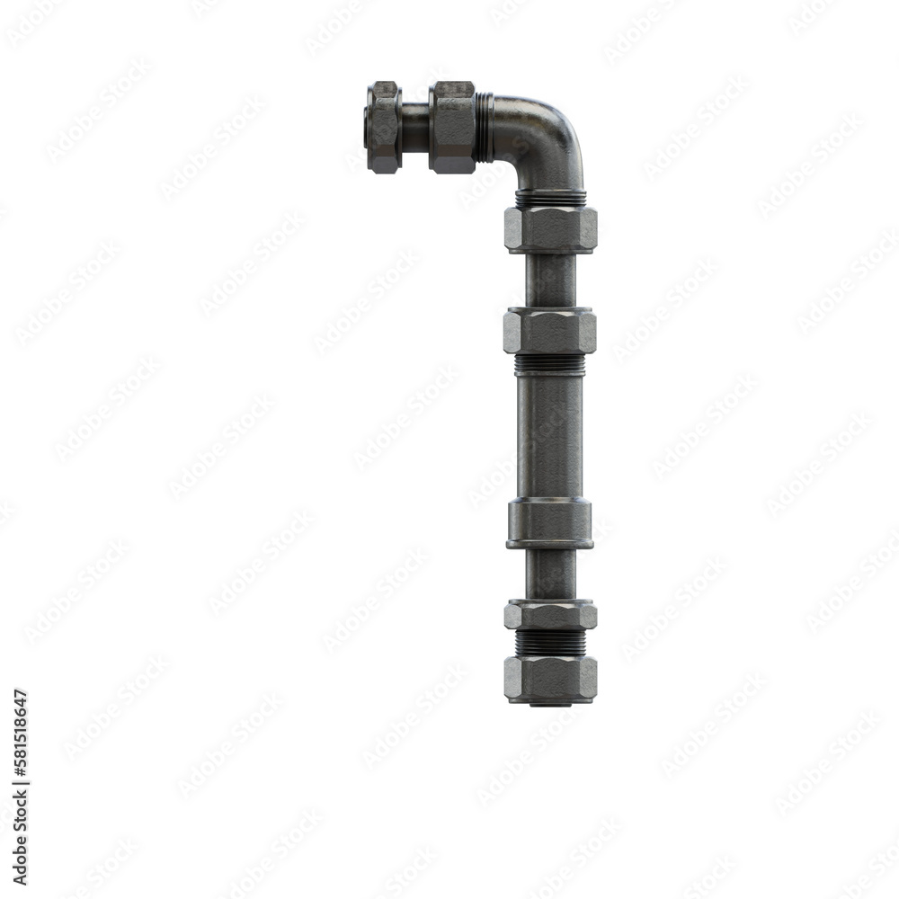 Chromium Pipes 3D Alphabet or Lettering PNG Graphics Chromium Pipes 3D Alphabet or Lettering PNG Graphics
