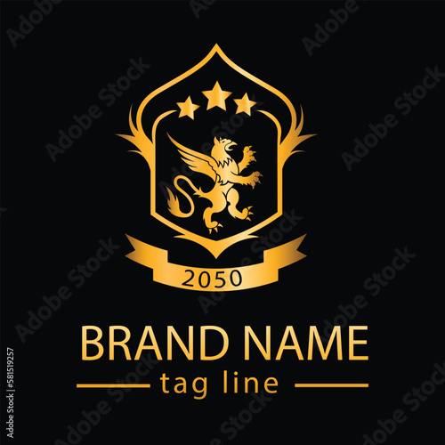 Abstract business logo set. Corporate identity design elements.