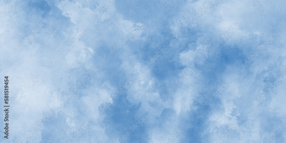Abstract Watercolor shades blurry and defocused Cloudy Blue Sky Background, blurred and grainy Blue powder explosion on white background, Classic hand painted Blue watercolor background for design. Abstract Watercolor shades blurry and defocused Cloudy Blue Sky Background, blurred and grainy Blue powder explosion on white background, Classic hand painted Blue watercolor background for design.