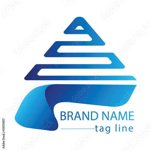 Abstract business logo set. Corporate identity design elements.