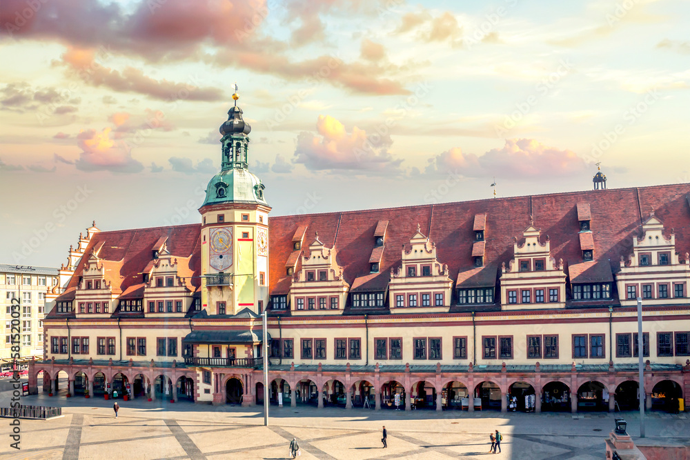 Naklejka premium Rathaus, Leipzig, Deutschland