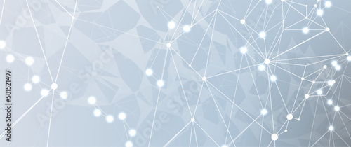 Quantum processing. Deep learning artificial intelligence. Future new technology  for business or science presentation
