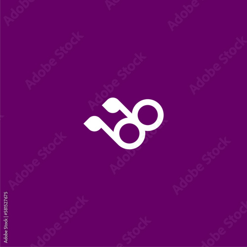 Letter BB logo for music company