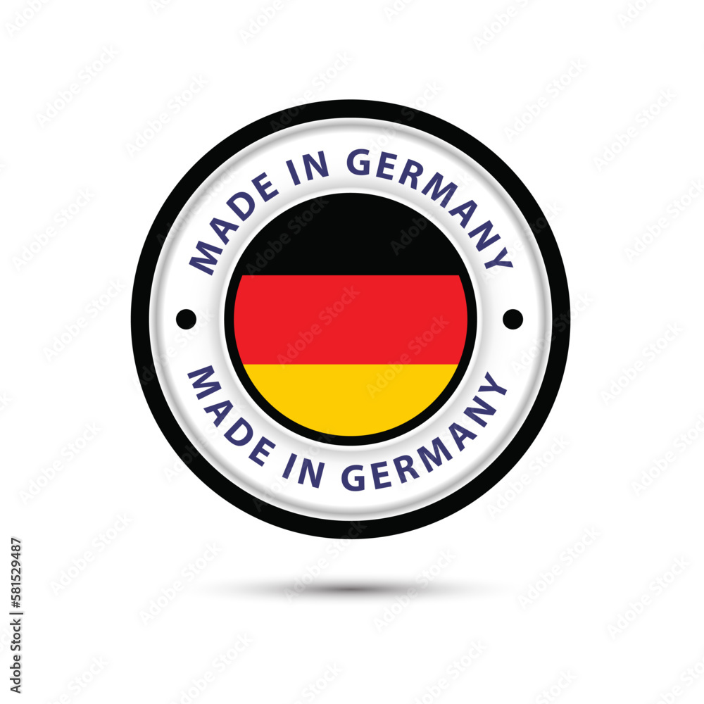 Made in Germany vector logo and Germany flags logo design
Made in Germany vector logo and Germany flags logo design