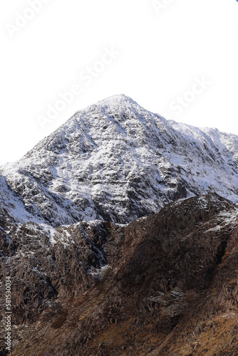 Snowdon, snowdonia winter isolated