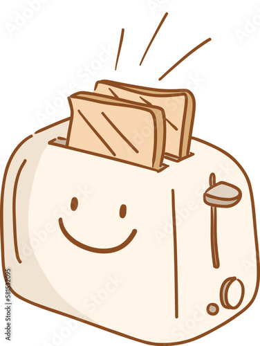 pastel kitchenware_toaster_bread grill_file eps