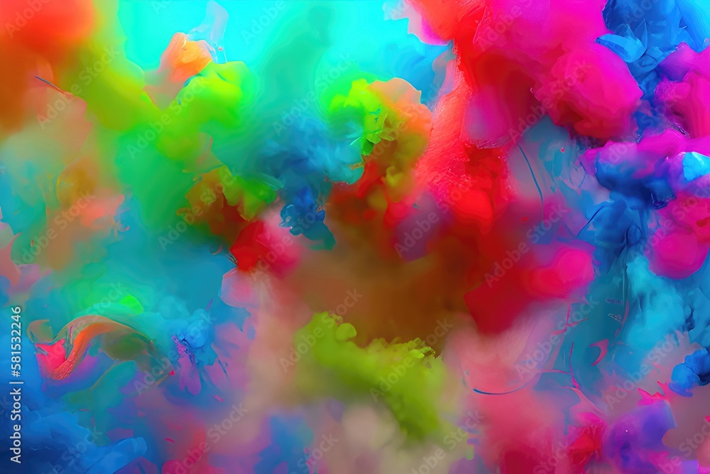 Fototapeta premium Colorful Paint Splash Texture in an Abstract Background