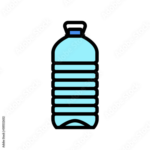 ecology water plastic bottle color icon vector illustration