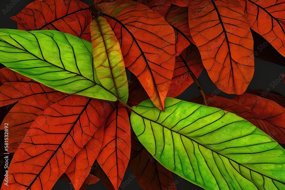 A Background of Colorful Foliage Through the Year