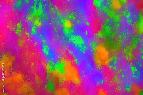 Colorful Paint Splash Texture in an Abstract Background © Roma