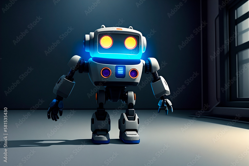 robot concept art illustrtion. Generative ai. robot concept art illustrtion. Generative ai.