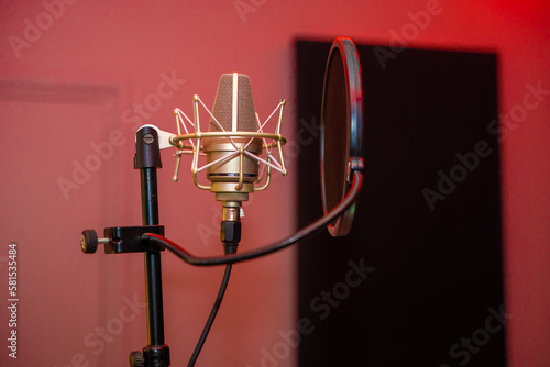 Micro dnas un studio d'enregistrement pour prise de voix