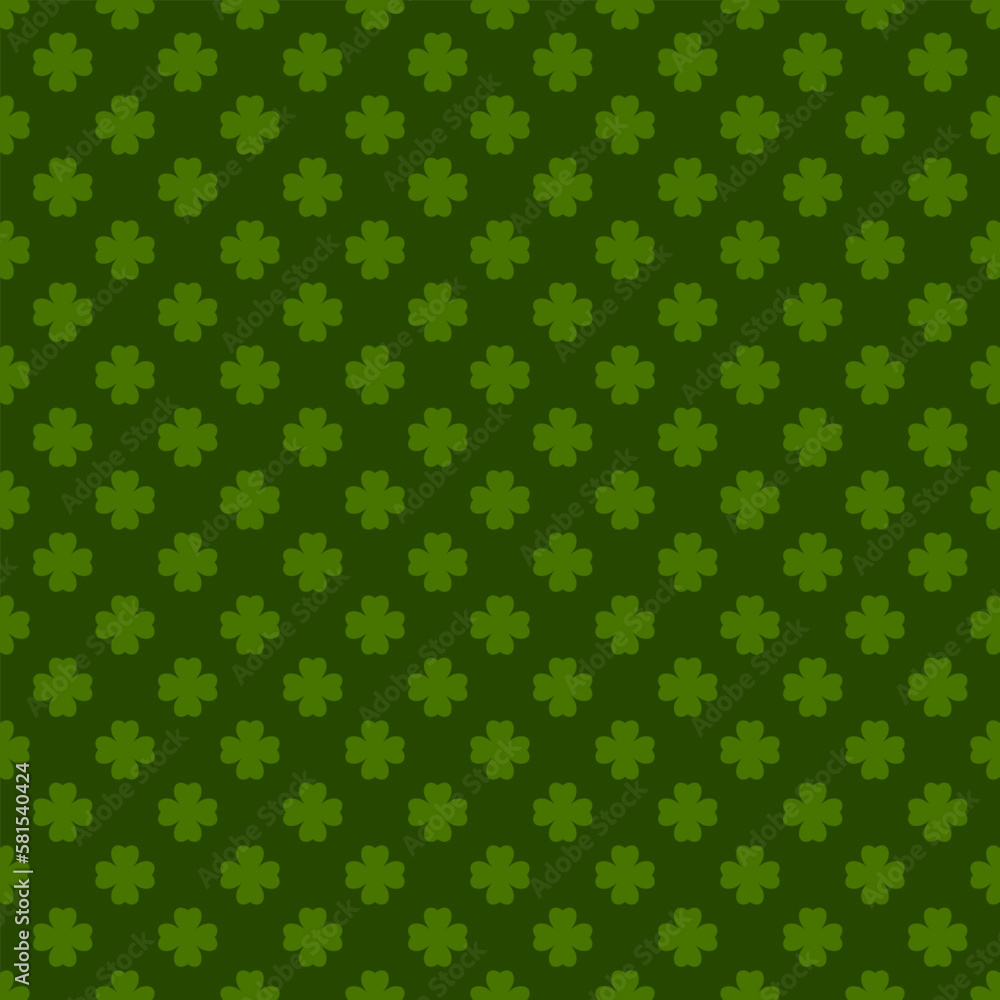 Green clover seamless pattern Green clover seamless pattern