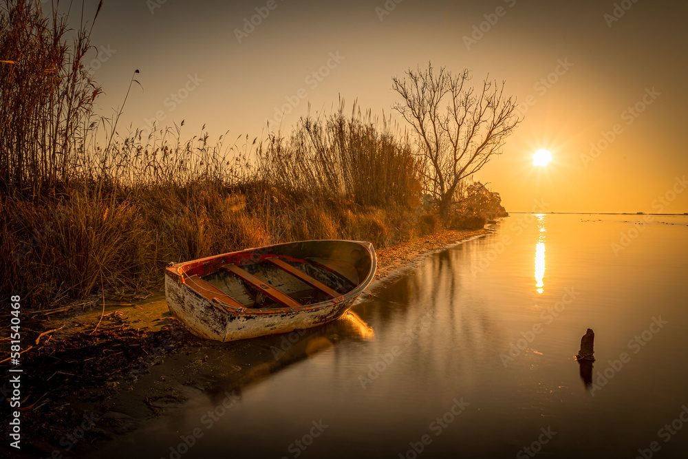 amanecer en la costa