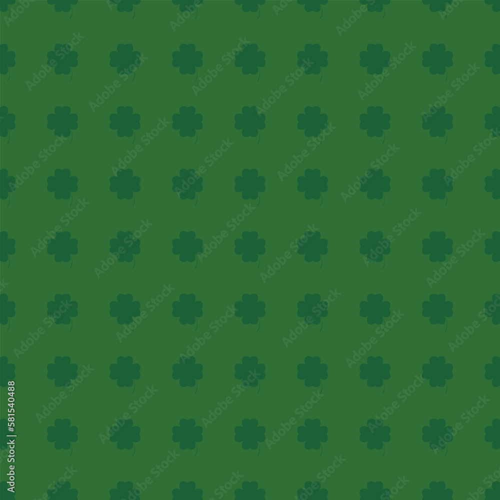Green clover seamless pattern Green clover seamless pattern