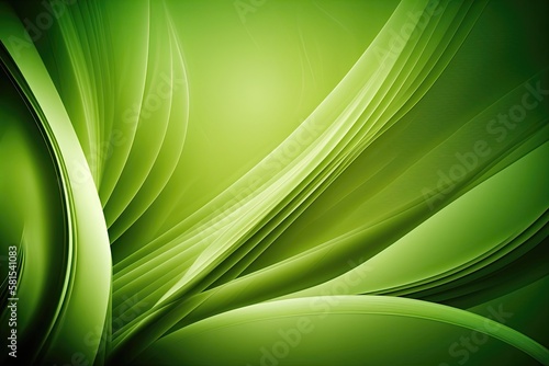 Smooth abstract green background. Generative AI
